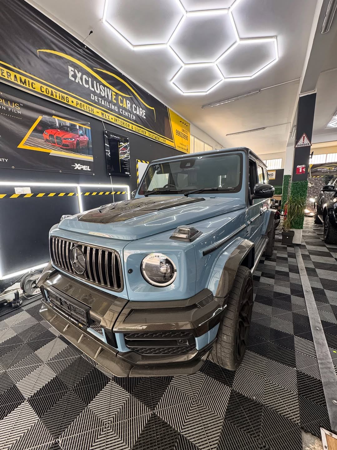 Μπλε Mercedes-AMG G63 με κεραμική επίστρωση στη Λεμεσό