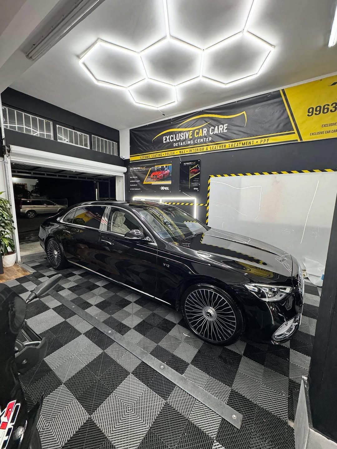 Μαύρη Mercedes-Maybach S 680 με detailing στη Λεμεσό